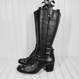 Born Black Heeled Boots